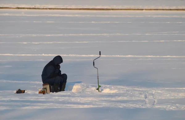 stock image Lonely fisher