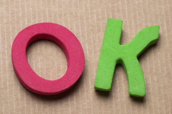 OK letras —  Fotos de Stock