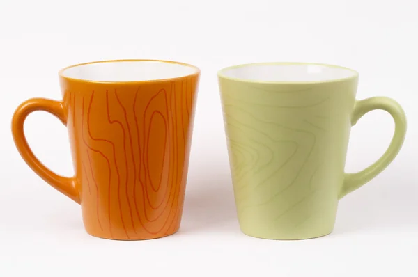 Dvě čajové šálky — Stock fotografie