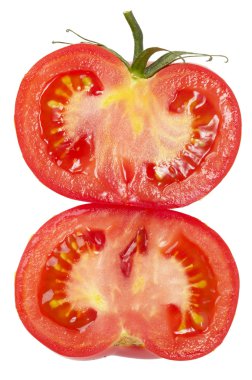 Two halves of tomato clipart