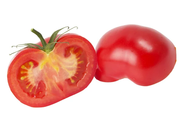 トマトの 2 つの半分 — ストック写真