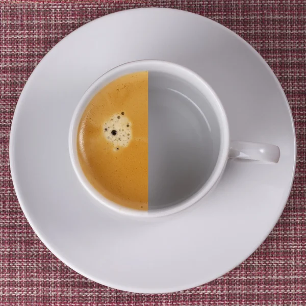Half of espresso — Stock Photo, Image