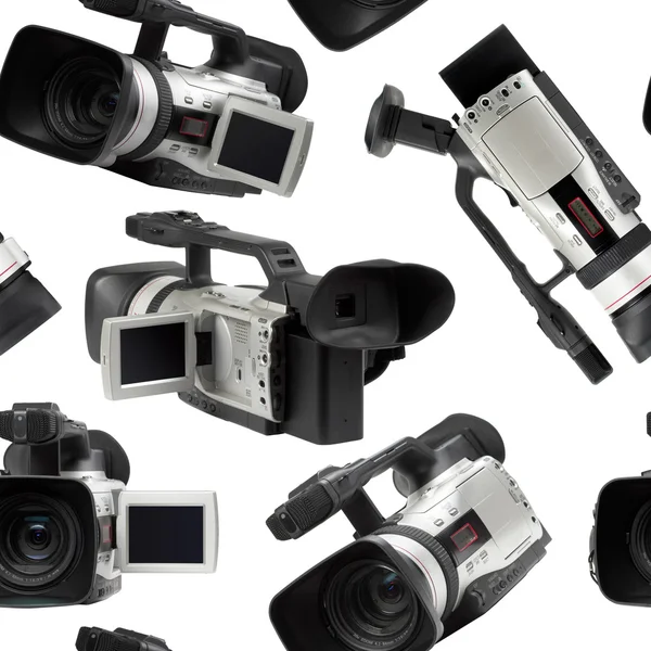 Camcorders seamless wallpaper — Stock Photo, Image