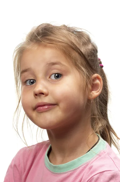 Kleines lächelndes Mädchen — Stockfoto
