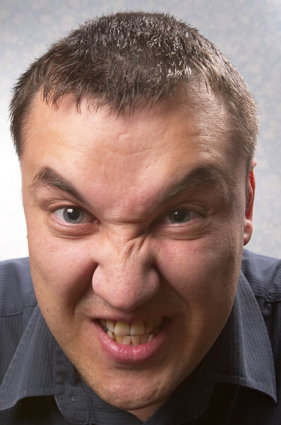 Angry man