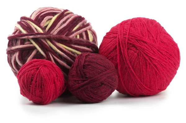 Quatro fendas de lã coloridas — Fotografia de Stock