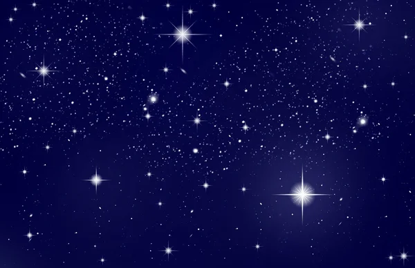 별 이있는 밤 하늘 — 스톡 사진