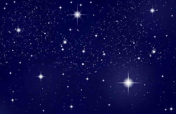 별 이있는 밤 하늘 스톡 사진