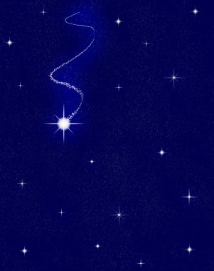 Falling star clipart