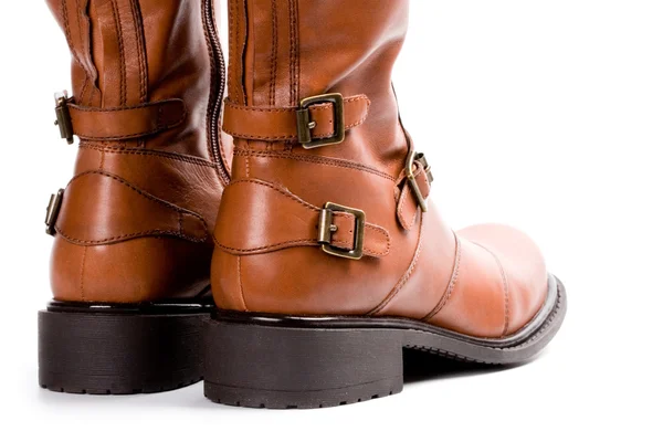 Пара коричневих черевиків — стокове фото