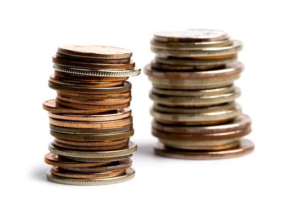 Coins stacks — Stock Photo, Image