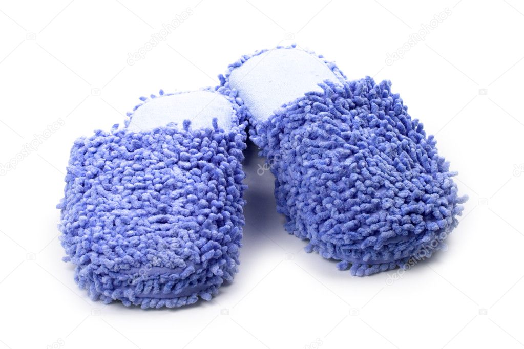 Blue slippers