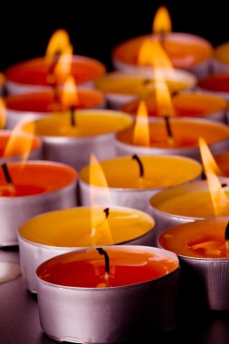 Flaming candles clipart