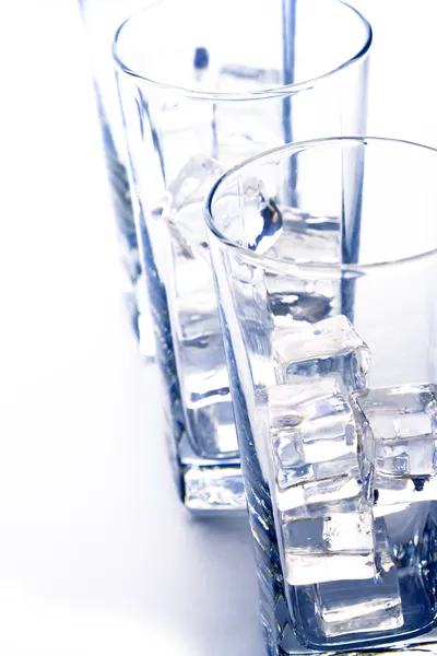 Glasses with ice — Stock Photo, Image
