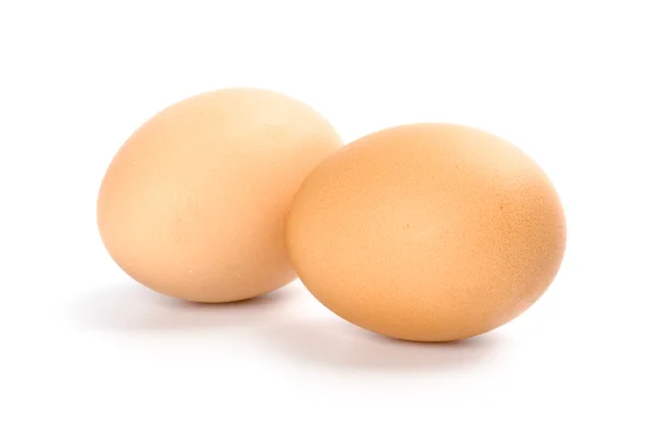 Två bruna ägg — Stockfoto