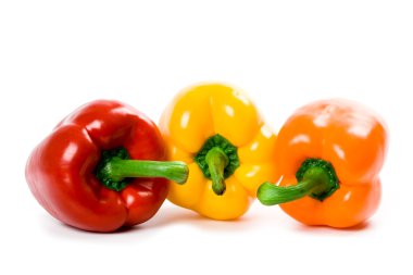 Three bell peppers clipart