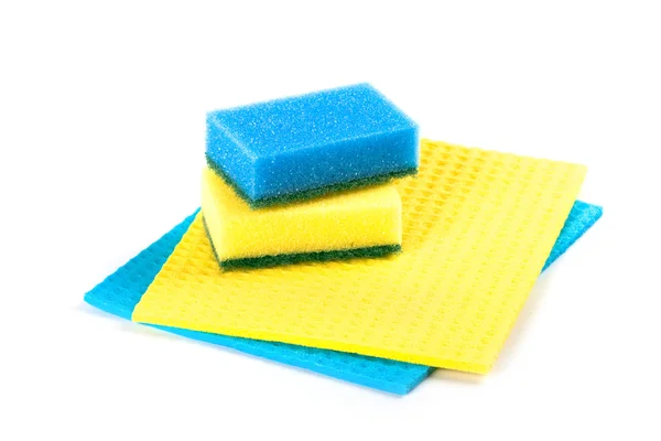 Esponjas azules y amarillas —  Fotos de Stock