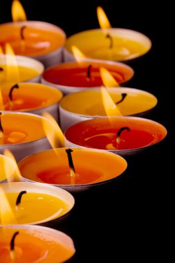 Flaming candles clipart