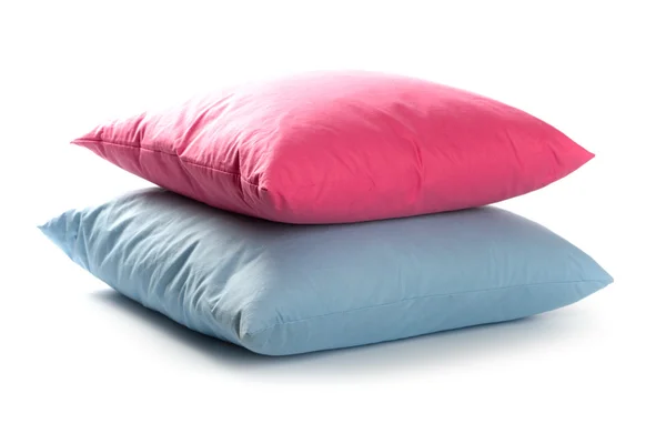 Рожеві та сині подушки — стокове фото