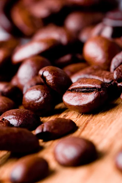 Smažené kávová zrna — Stock fotografie