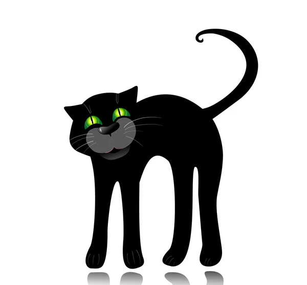 Black cat ready for hugging — Stock Vector © worldofvector #143238865
