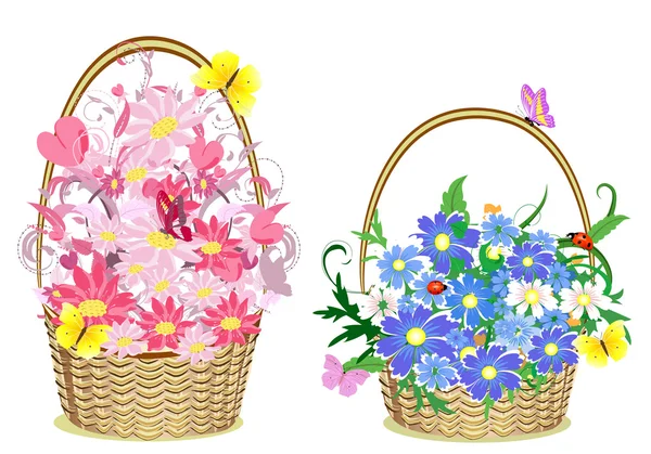 ᐈ Flower baskets clip art stock vectors, Royalty Free flower baskets ...