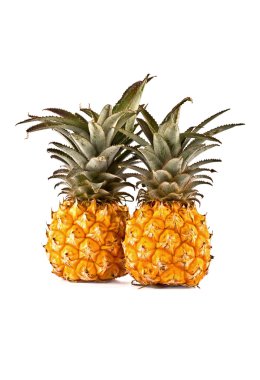 Beyaz bir çifti ananas kesme