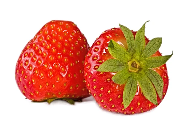 Pair ripes strawberry — Stock Photo, Image