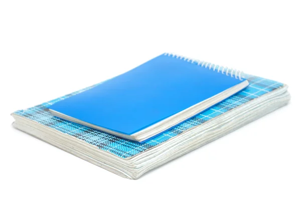 Staré notebooky izolovaných na bílém. — Stock fotografie