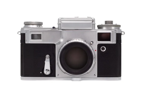 Kamera isolerad på vit bakgrund. — Stockfoto