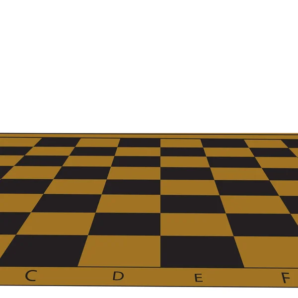 Tablero de ajedrez.Ilustración vectorial — Vector de stock