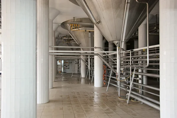 Βιομηχανική εγκατάσταση εσωτερικό εργαστήριο — Φωτογραφία Αρχείου