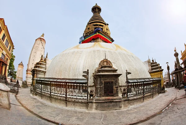 (Monkey temple) Swayambhunath stupa — Stockfoto