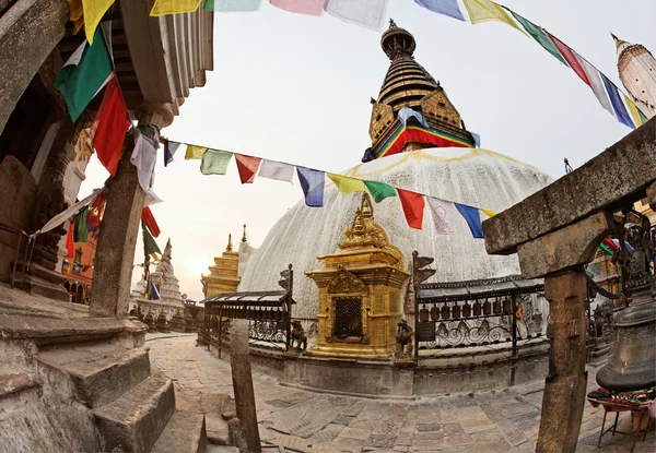 Swayambhunath (maymun Tapınağı) stupa — Stok fotoğraf