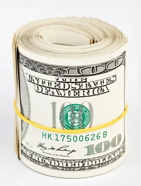 10 duizend Amerikaanse dollar samengevouwen — Stockfoto