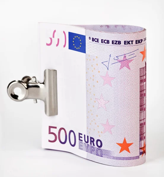 Bundle of 500 Euro bank notes — Stock Photo, Image