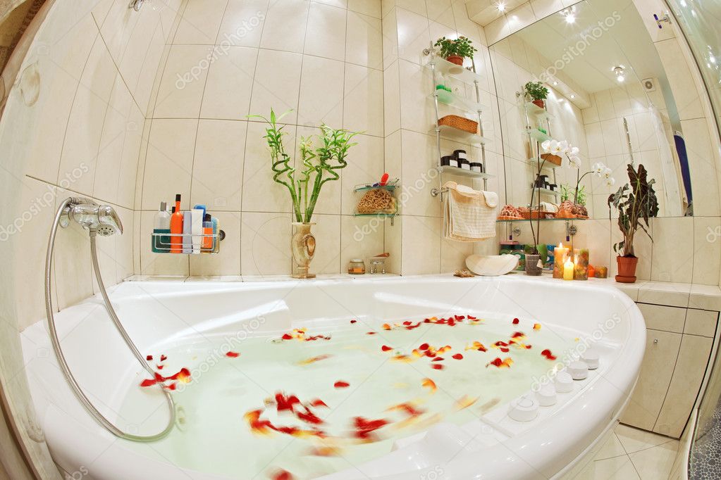 In rose jacuzzi petals Create Your