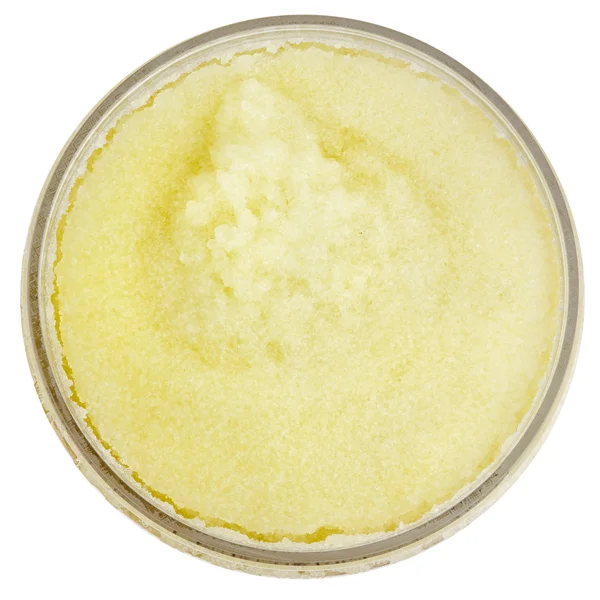 Peeling scrub dermico isolato su bianco — Foto Stock