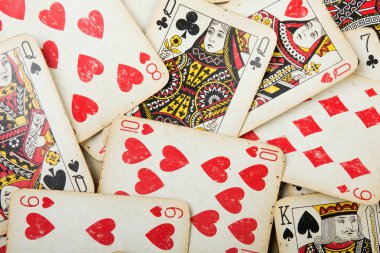 Poker gambling cards clipart