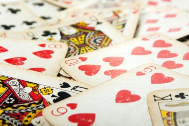 Poker gambling cards clipart