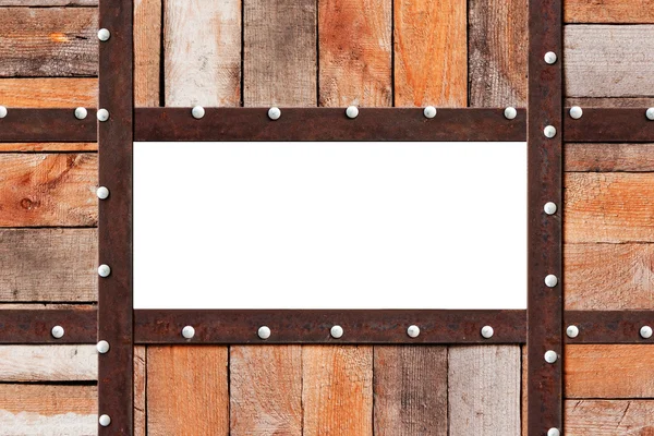 Wood metal frame — Stock Photo, Image