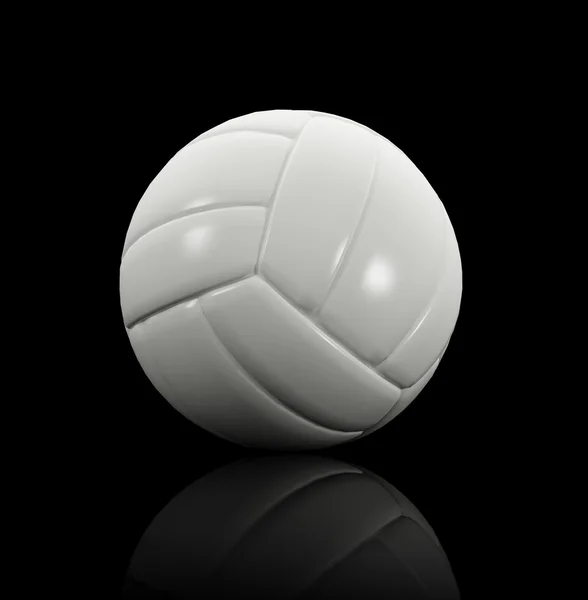 Volleyball auf schwarz — Stockfoto