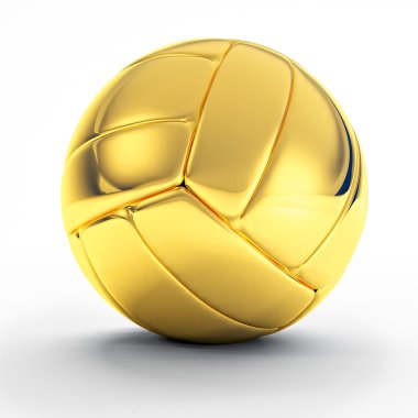 Golden volley ball clipart