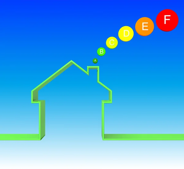 Clase energética de la casa — Foto de Stock