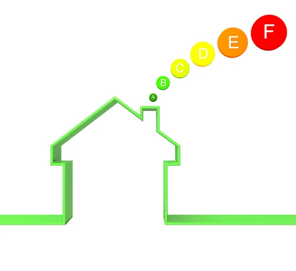 Clase energética de la casa — Foto de Stock