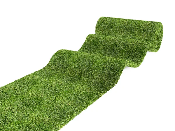 Зеленим килимом — стокове фото