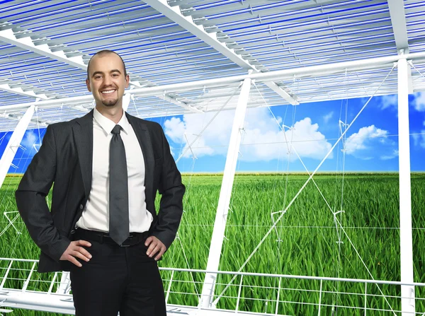 Green eco business — Stock Photo, Image