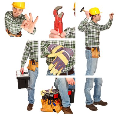 Detail of manual worker clipart