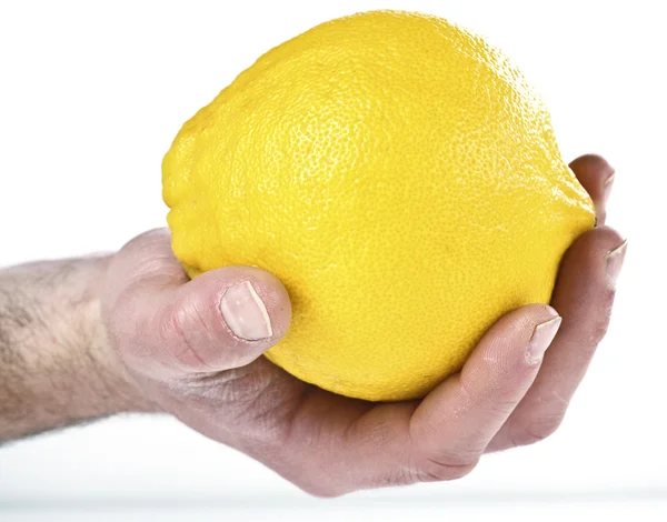 Hand hold grapefruit — Stock Photo, Image