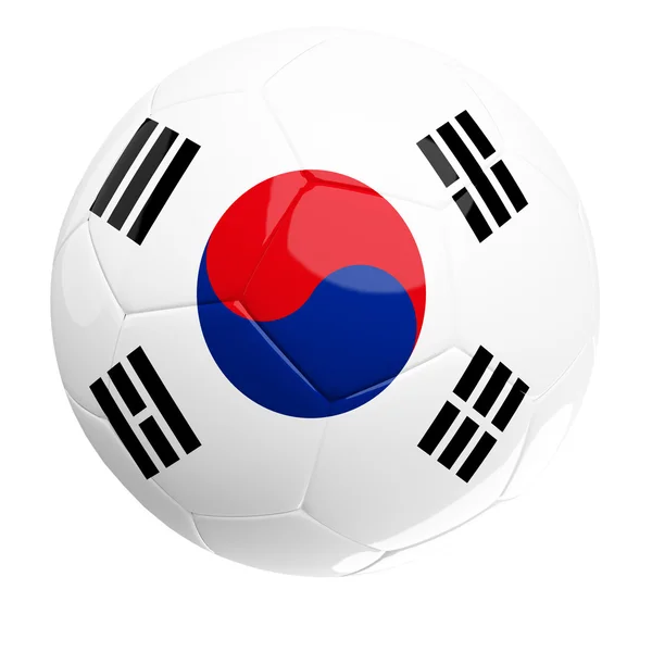 Футбольный мяч Кореи — стоковое фото